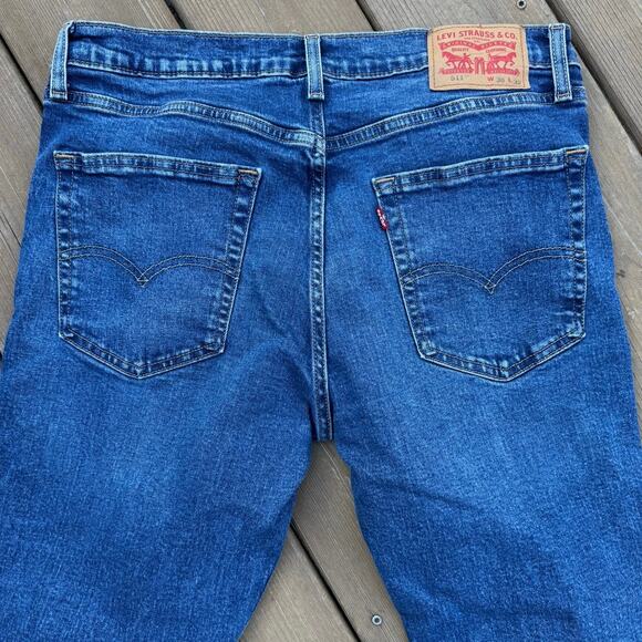 Levi's 511 Slim Fit 36x32 Straight Leg Men's Denim Blue Jeans - Picture 6 of 10